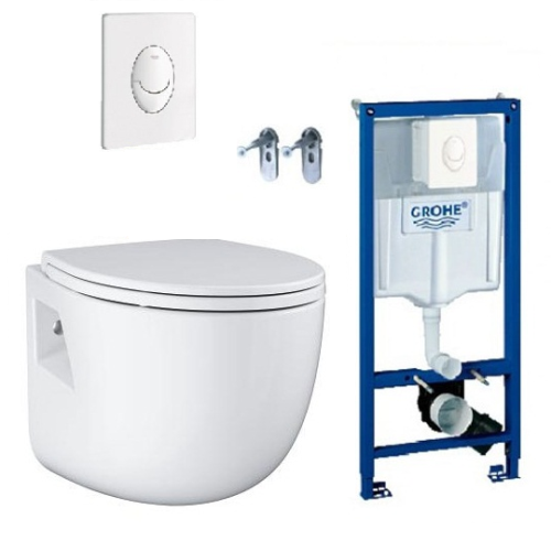 Bồn cầu treo tường két âm tường Grohe 39126001-38722001 (Trọn bộ)