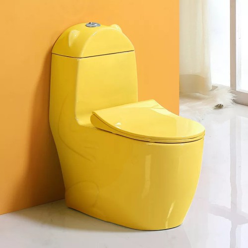 Bồn cầu trẻ em màu vàng Miken MKB-108Y