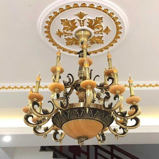 Đèn Chùm Đồng Đá 8219T18
