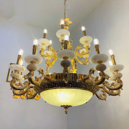 Đèn Chùm Đồng Đá 8239T18