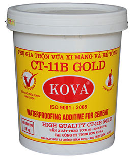 Phụ gia trộn vữa xi măng, bê tông Kova CT11B-Gold – 3.8kg