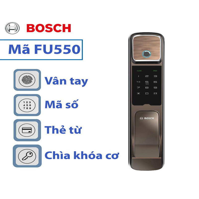 KHÓA CỬA ĐIỆN TỬ BOSCH FU550