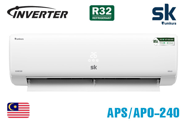 Điều hòa Sumikura 24000BTU 1 chiều inverter APS/APO-240DC