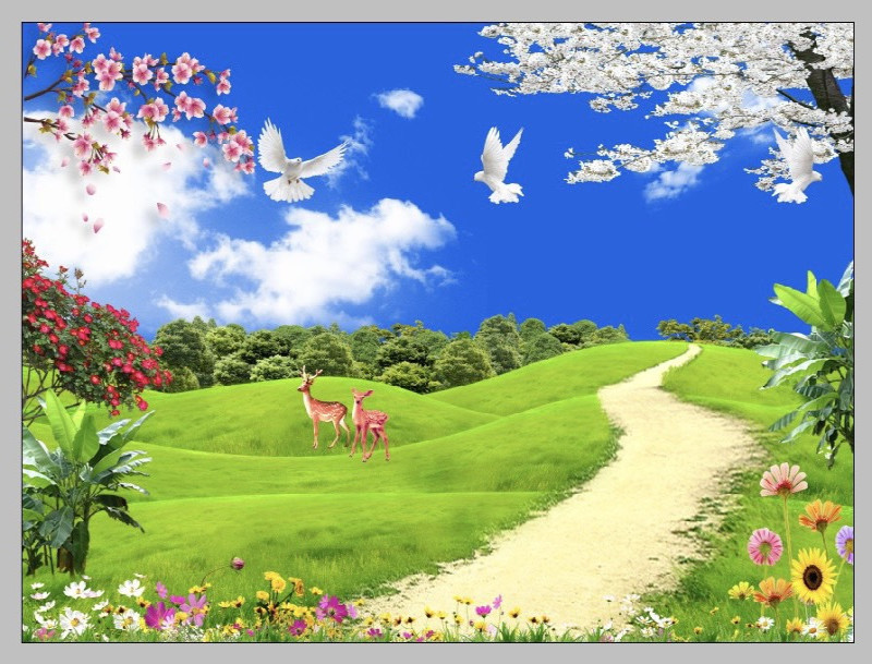 Gạch tranh trang trí HD