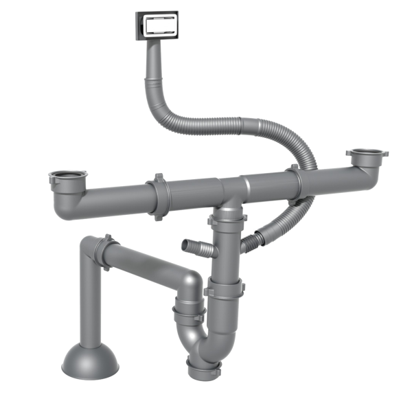 Bầu inox đựng rọ rác cho chậu rửa bát (Phi 110) - Image 3