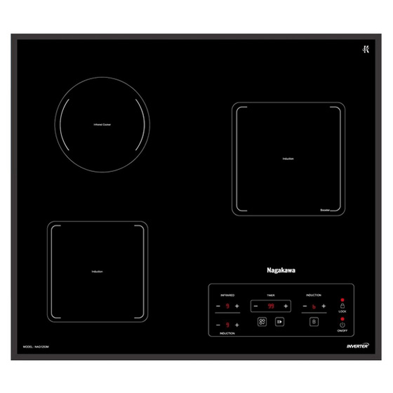 Bếp từ 3 lò nấu Nagakawa NK3F01M - Image 4