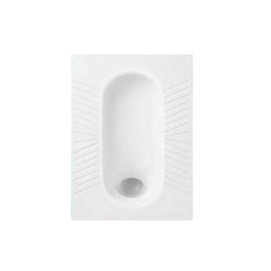Bệt xí xổm màu trắng vân đá dành cho công nhân , nhà máy, bệnh viện, nơi công cộng MKX-6002W - Image 5