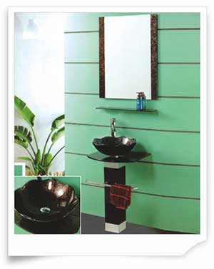 Bộ chậu kính HiHome 8092 - Image 5