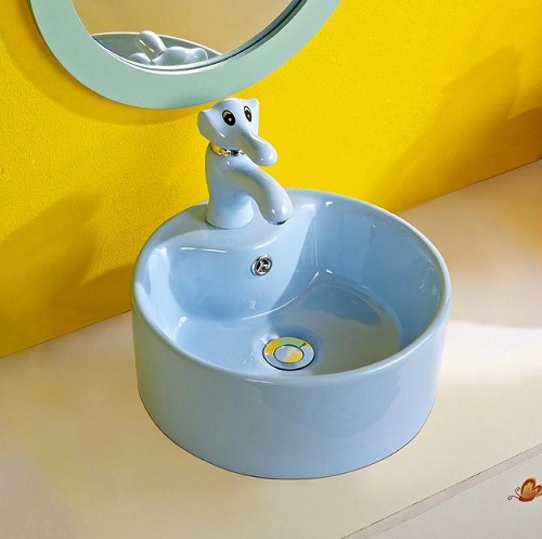 Bộ chậu vòi lavabo trẻ em mẫu giáo mầm non Miken MKV-324 - Image 6