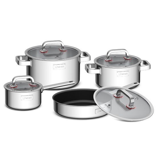 Bộ nồi chảo inox Elmich EL-3338 - Image 3