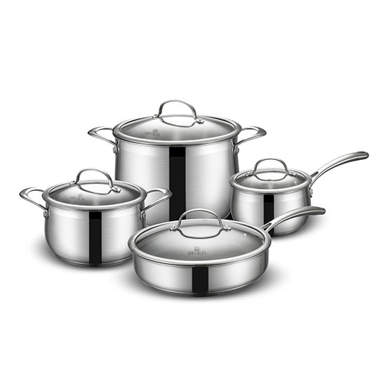 Bộ nồi Inox 3 lớp đáy liền Elmich EL2108MN - Image 5