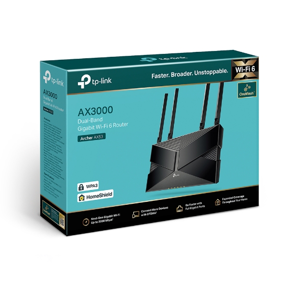 Bộ phát Wi-Fi 6 Gigabit Băng Tần Kép AX3000 TP-Link Archer AX53 - Image 3