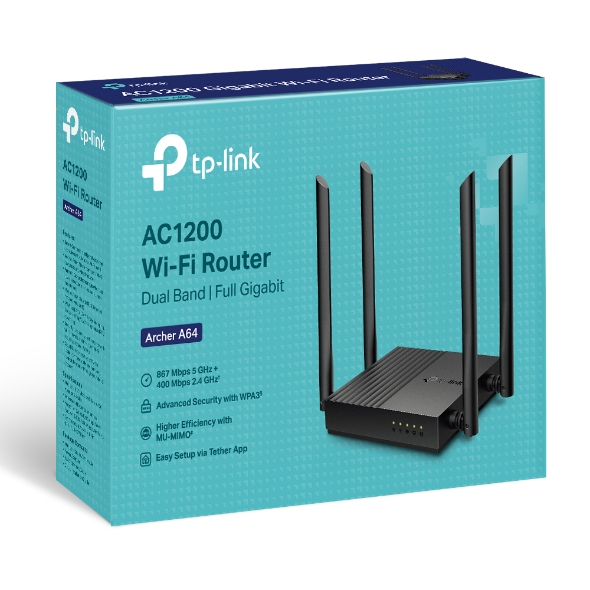 Bộ phát Wifi TP-Link Archer A64 AC1200 - LAN WAN Gigabit - Image 3