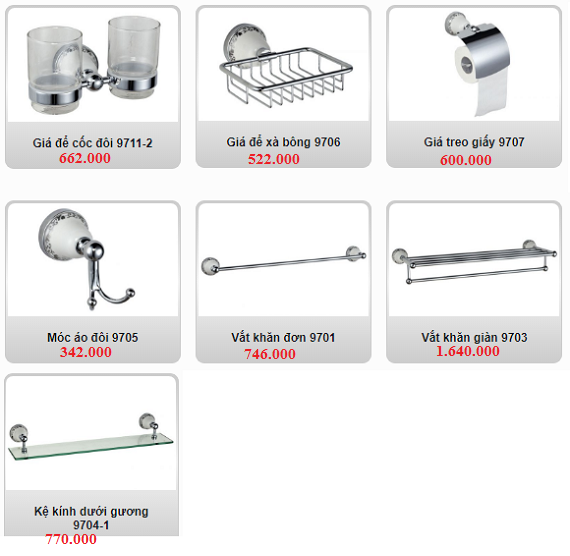 Bộ phụ kiện phòng tắm cao cấp Geler 170 - Image 6