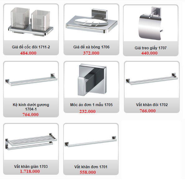 Bộ phụ kiện phòng tắm cao cấp Geler 990 Seris - Image 5