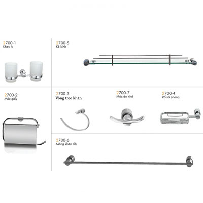 Bộ phụ kiện phòng tắm Đình Quốc DQ 67002 inox 304 - Image 5