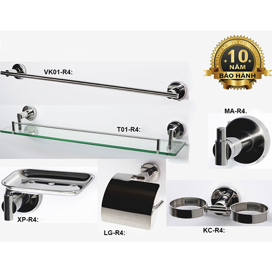 Bộ Phụ Kiện phòng tắm inox 304 5 món ARCHI A01 - Image 3