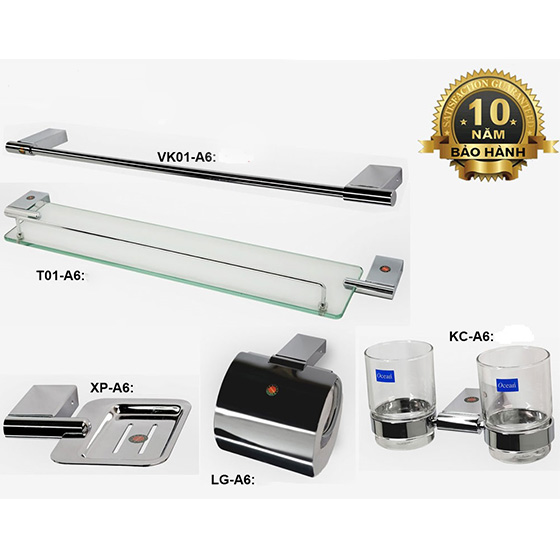 Bộ Phụ Kiện phòng tắm inox 304 6 món ARCHI R05 - Image 6