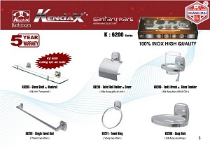Bộ phụ kiện phòng tắm Kendax K8000 - Image 4