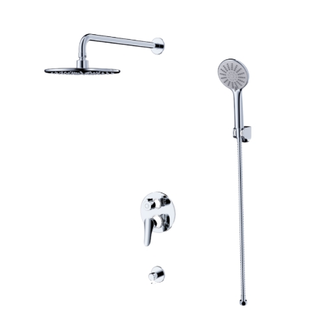 Bộ sen âm tường 2 đường nước có tẩy cặn màu đen JOMOO 7309-627/DBC-1 - Image 4