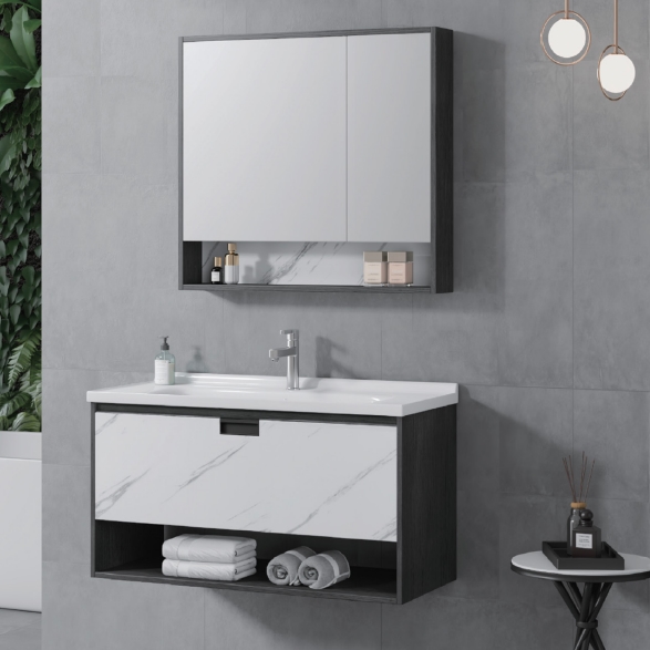 Bộ tủ chậu cao cấp Mowoen MW2702-80PVC (800x500x450mm) - Image 4
