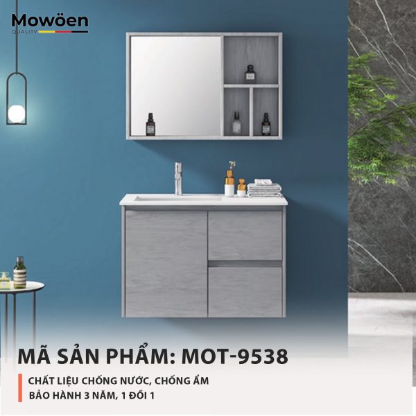 Bộ tủ chậu cao cấp Mowoen MW6628-80 (800x500x450mm) - Image 4