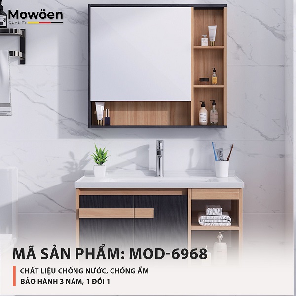 Bộ tủ chậu cao cấp Mowoen MW6632-80 (800x470x445mm) - Image 6