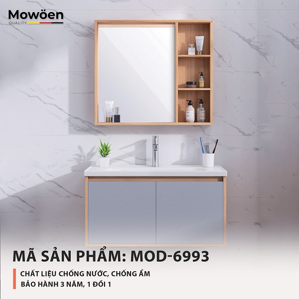Bộ tủ chậu cao cấp Mowoen MW6952-80 (800x470x450mm) - Image 5