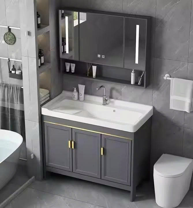 Bộ tủ chậu kết hợp chậu giặt Miken HM312 (600/700/800/900/1000x480x210mm) - Image 3