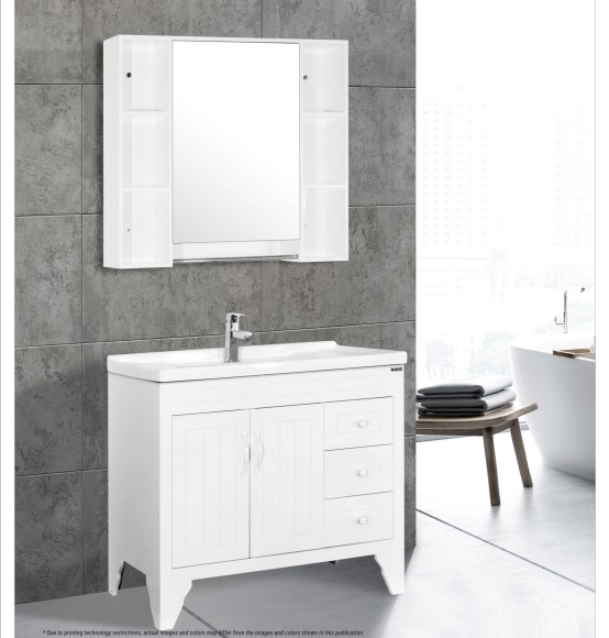 Bộ tủ chậu nhựa PVC Bross 2022 (1010x480mm) - Image 5
