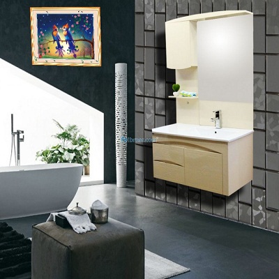 Bộ tủ chậu PVC Bross BRS-608 (760x580mm) - Image 4