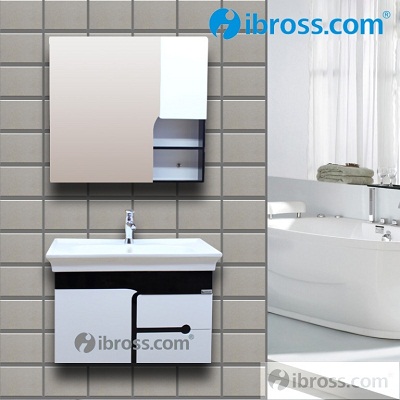 Bộ tủ chậu PVC Bross BRS-616 (900x580mm) - Image 3