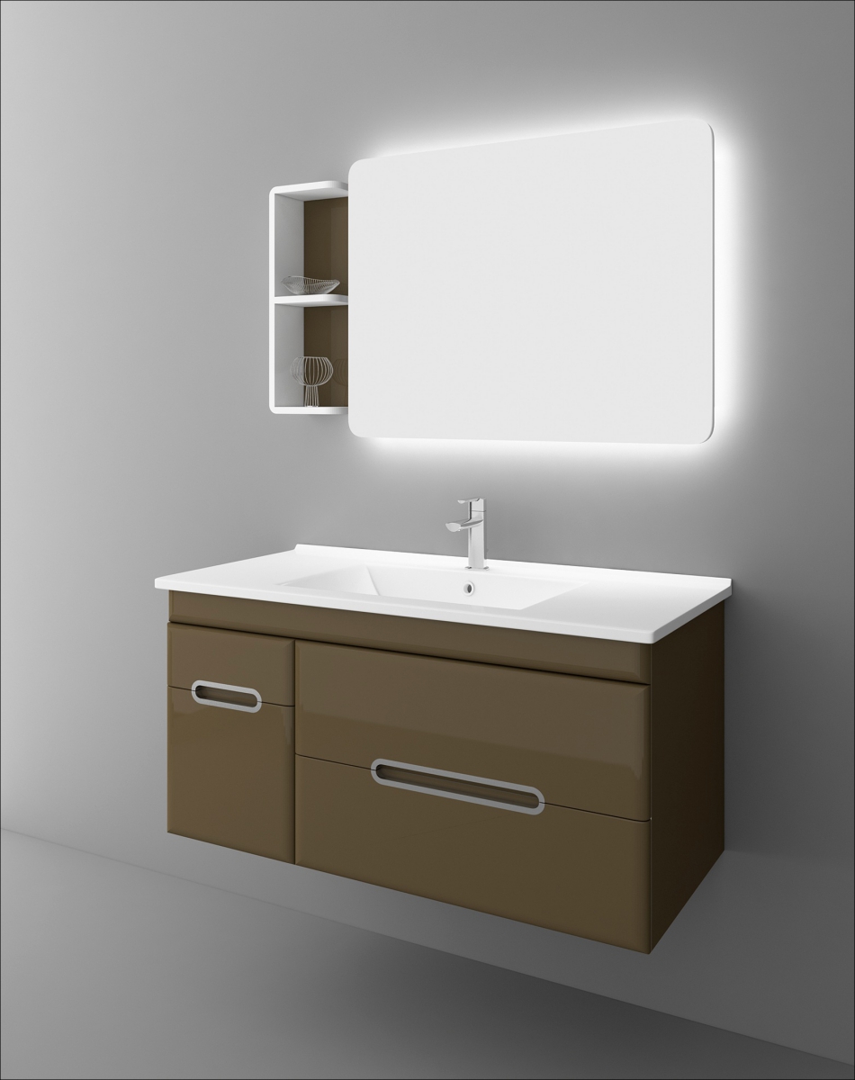 Bộ tủ chậu PVC Bross BRS-621 (1100x600mm) - Image 5