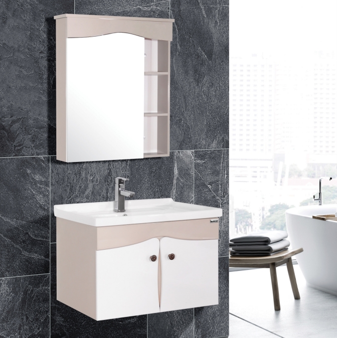 Bộ tủ chậu PVC cao cấp Bross 1207 (1070x465mm) - Image 3