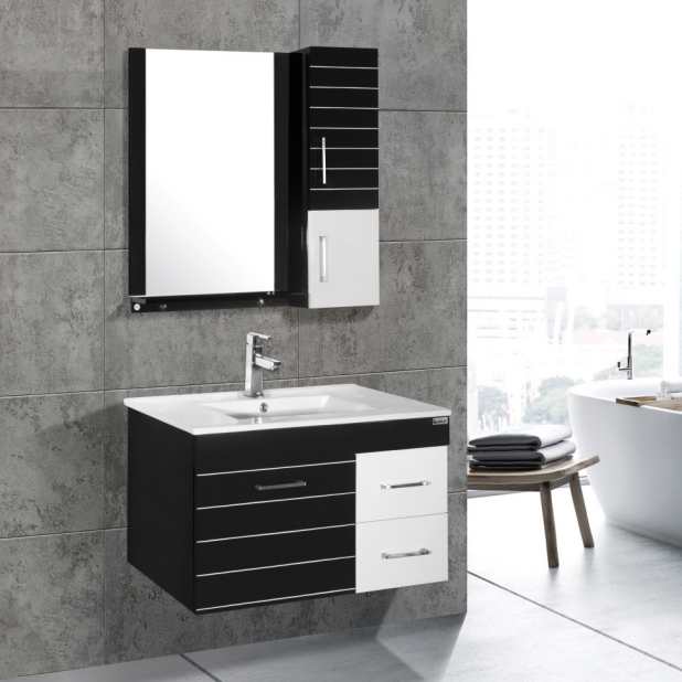 Bộ tủ chậu PVC cao cấp BROSS 715 (750x460mm) - Image 3
