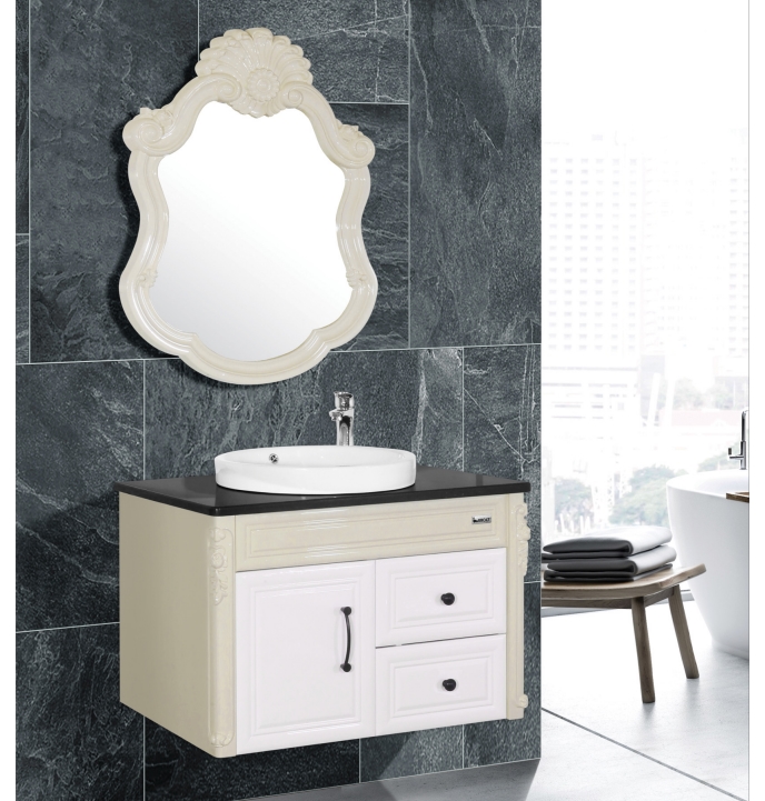 Bộ tủ chậu PVC cao cấp BROSS BR 807 (1000x750mm)