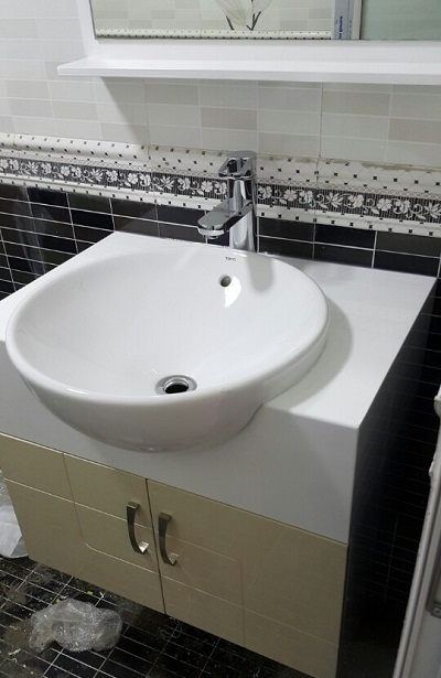 Bộ tủ chậu PVC may đo theo kích thước 01