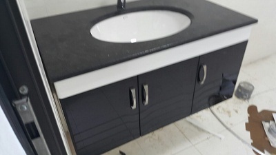 Bộ tủ chậu PVC may đo theo kích thước 01 - Image 3
