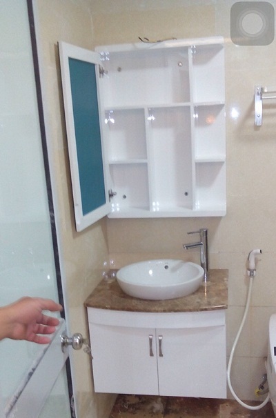 Bộ tủ chậu PVC may đo theo kích thước HM52 - Image 4