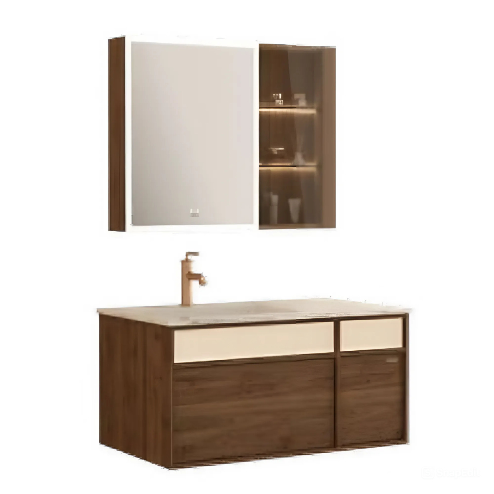 Bộ tủ chậu tủ gương JOMOO A2211-14YC-S1 80cm - Image 4