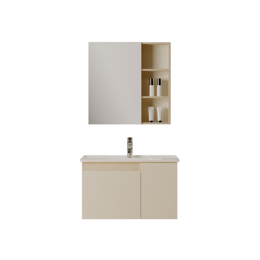 Bộ tủ chậu tủ gương size 100cm JOMOO A2471-16BL-1 - Image 6