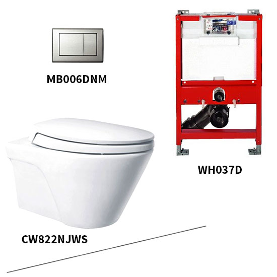 Bồn cầu 1 khối kèm nắp đóng êm TOTO CW823NWFE2 - Image 5