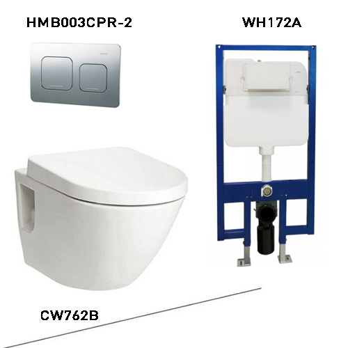 Bồn cầu 1 khối kèm nắp đóng êm TOTO CW823RAT2 - Image 5