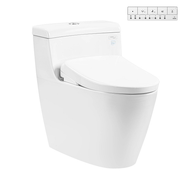 Bồn cầu 1 khối kết hợp nắp rửa điện tử TOTO MS885CDW15 - Image 4