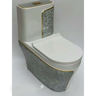 Bồn cầu 1 khối màu trắng, hồng ,Xanh, vàng, đen Muhler Ml-S1 - Image 4