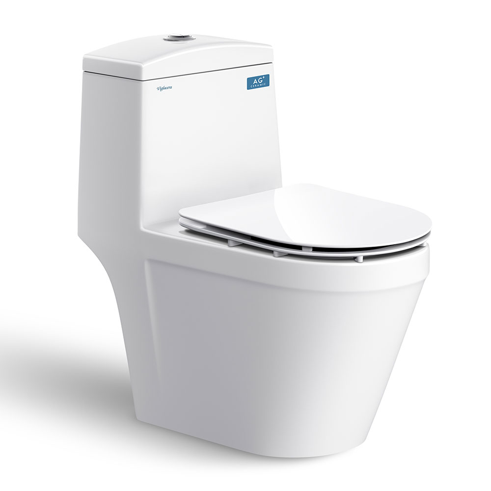 Bồn cầu 1 khối Nano Titan Viglacera V848 (Dài 67cm) - Image 6
