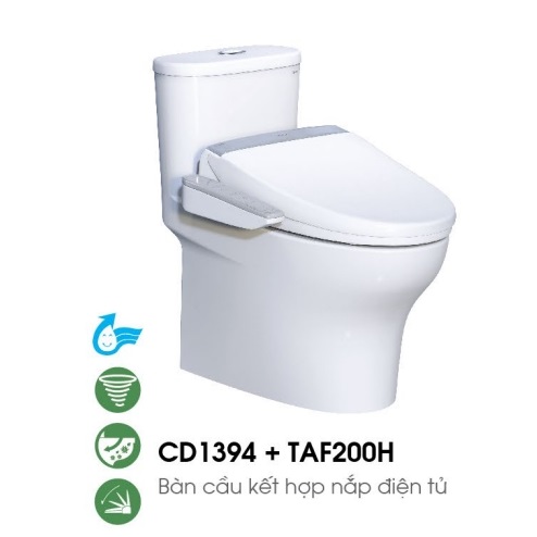 Bồn cầu 1 khối nắp điện tử Caesar C1394F-TAF400H - Image 4