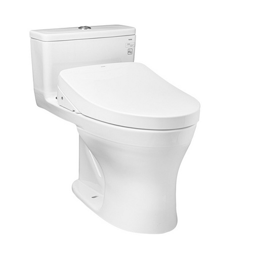 Bồn cầu 1 khối nắp rửa điện tử Washlet C2 Toto MS857DW16 - Image 3