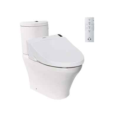 Bồn cầu 1 khối nắp rửa điện tử Washlet C2 Toto MS857DW16 - Image 3