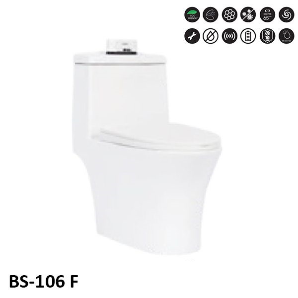 Bồn cầu 1 khối tâm xả 30cm Basic BS-SHORT - Image 5